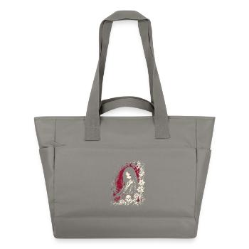 Scary Japanese Anime Kimono Girl Horror - Water-Repellent Padded Bag - grey - Front