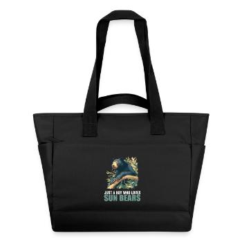 Sun Bear Malaienbär - Wasserabweisende Padded Bag - Schwarz - Vorne