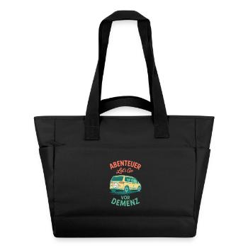 Senior Humour Aventure Avant Démence Camping Camper - Sac matelassé déperlant - noir - Devant