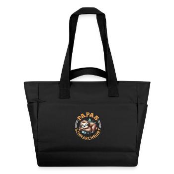Dad-to-be DADDY'S SNORING SHIRT Funny - Water-Repellent Padded Bag - black - Front