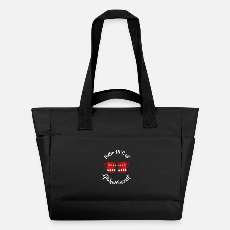 Vin chaud disant tenue de marché de Noël - Sac matelassé déperlant - noir