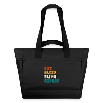 Eat Sleep Climb Repeat Design - Wasserabweisende Padded Bag - Schwarz - Vorne