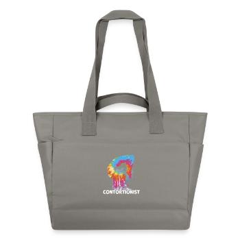 Quote for a contortionist - Water-Repellent Padded Bag - grey - Front