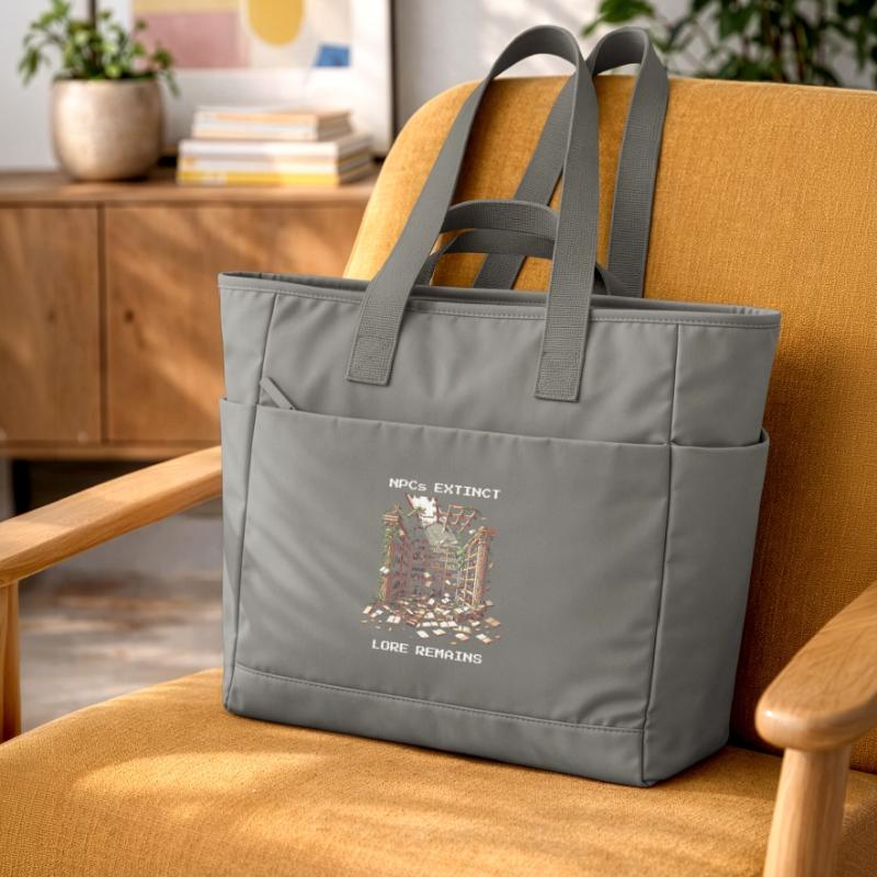 NPCs gone, lore stays | Post-apocalyptic Water-Repellent Padded Bag