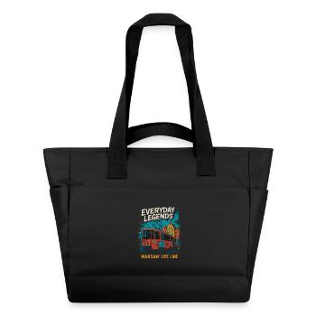 Everyday Legends Warsaw Tram Design - Water-Repellent Padded Bag - black - Front