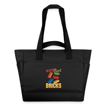 Building Blocks Kids Brick Builder - Water-Repellent Padded Bag - black - Front