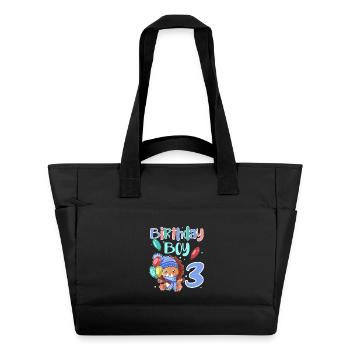 3ème anniversaire Leo - Sac matelassé déperlant - noir - Devant