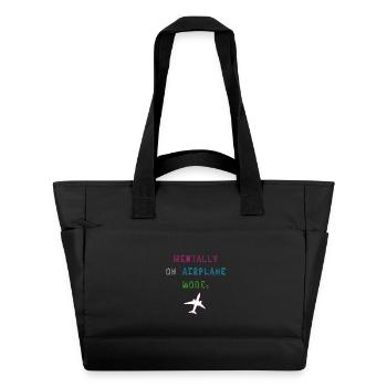 Mentally on Airplane Mode - Wasserabweisende Padded Bag - Schwarz - Vorne