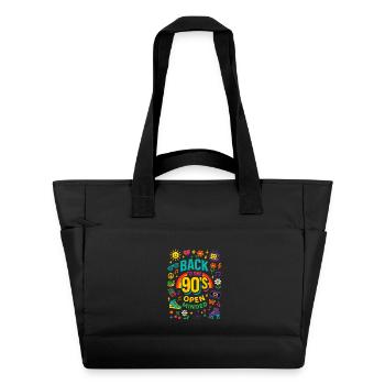 Back To The 90's Open Minded Nostalgie Vibes - Sac matelassé déperlant - noir - Devant