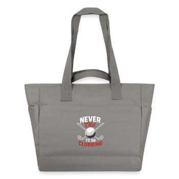 Jamais vieux pour aller en boîte de golf drôle Design de golf - Sac matelassé déperlant - gris - Devant