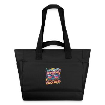 1985 Birth year of coolness - Water-Repellent Padded Bag - black - Front