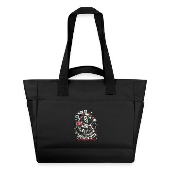 howtosurvivewinter-visu-ok - Sac matelassé déperlant - noir - Devant