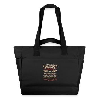 75. Geburtstag Geschenk Oldtimer Dezember 1950 - Wasserabweisende Padded Bag - Schwarz - Vorne