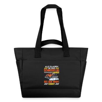 Räumen ALLE GLAUBEN SIE SIND SCHNEEPFLUGFAHRER - Wasserabweisende Padded Bag - Schwarz - Vorne