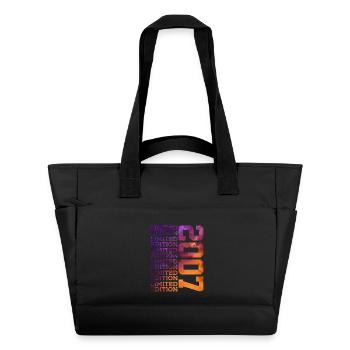 19 Jahre LIMITED EDITION 2007 19. Geburtstag - Wasserabweisende Padded Bag - Schwarz - Vorne