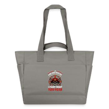 Pompiers - Sac matelassé déperlant - gris - Devant