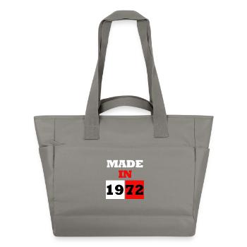 Made In 1972 Retro Vintage Birthday - Water-Repellent Padded Bag - grey - Front