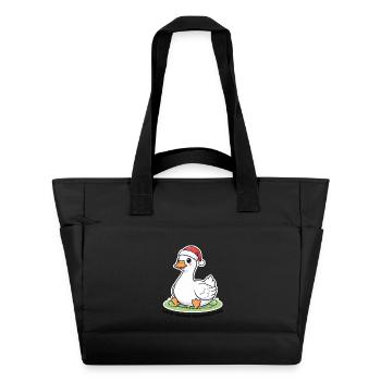 GANS VEGANE WEIHNACHTEN  - Wasserabweisende Padded Bag - Schwarz - Vorne
