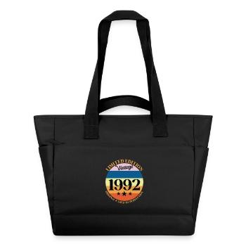 1992 Vintage Birthday Gift 92 - Water-Repellent Padded Bag - black - Front