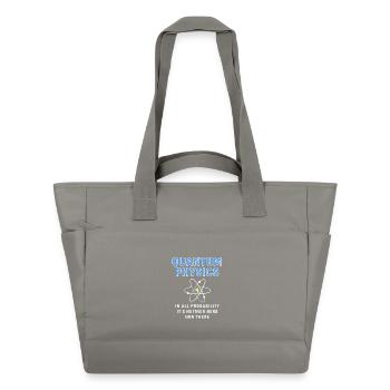 Quantensprung Quanten Physik Quantenphysik - Wasserabweisende Padded Bag - Grau - Vorne