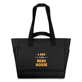 Humor 6 years old - Water-Repellent Padded Bag - black - Front