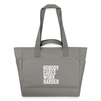 Nobody Cares, Work Harder - Water-Repellent Padded Bag - grey - Front