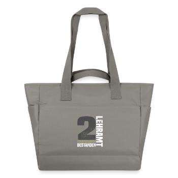 2. Staatsexamen Lehramt - Wasserabweisende Padded Bag - Grau - Vorne