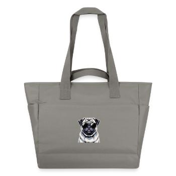 Pug - Water-Repellent Padded Bag - grey - Front