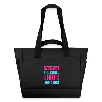 Fanatiques de fitness Hiit Like A Girl Gymnastique suédoise Gym - Sac matelassé déperlant - noir - Devant