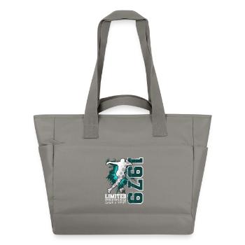 1979 Year of birth Birthday - Water-Repellent Padded Bag - grey - Front