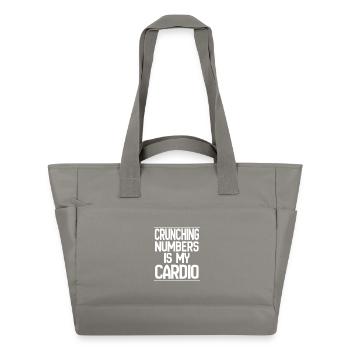Ein lustiger Buchhalter, der Zahlen rechnet, ist mein Cardio-Workout - Wasserabweisende Padded Bag - Grau - Vorne