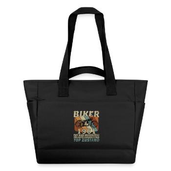 1961 Anniversary Motorcycle Biker Vintage 65 Years - Water-Repellent Padded Bag - black - Front