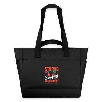 Women's Day Strong Isn't A Compliment - Water-Repellent Padded Bag - black - Front