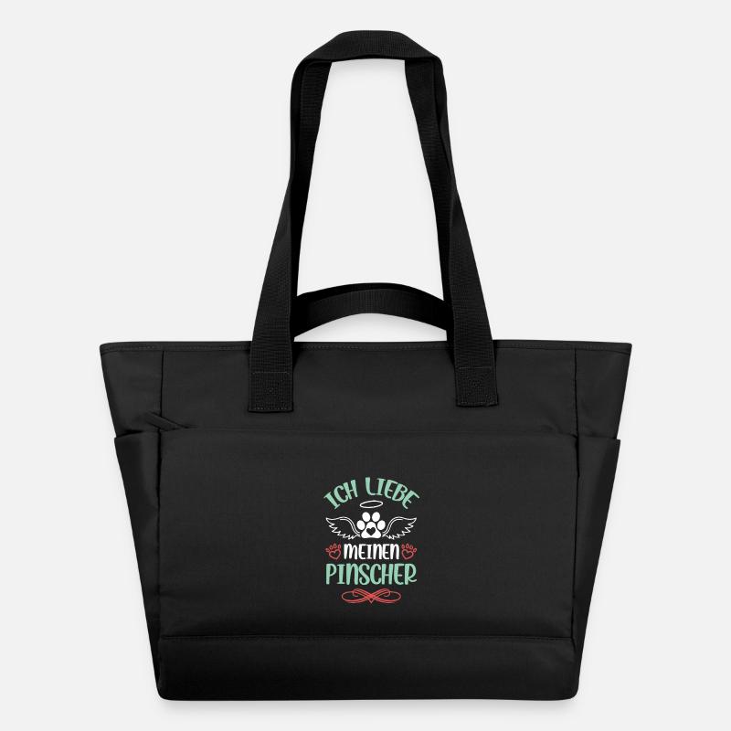 Ich Liebe Meinen Pinscher - Wasserabweisende Padded Bag - Schwarz