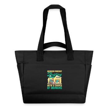 Prévisions du week-end de friperie Shopping Magazine - Sac matelassé déperlant - noir - Devant