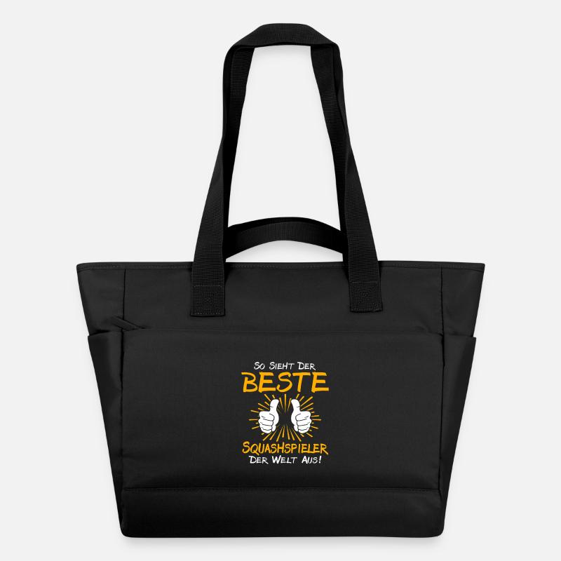 Idée de cadeau pour un joueur de squash - Sac matelassé déperlant - noir