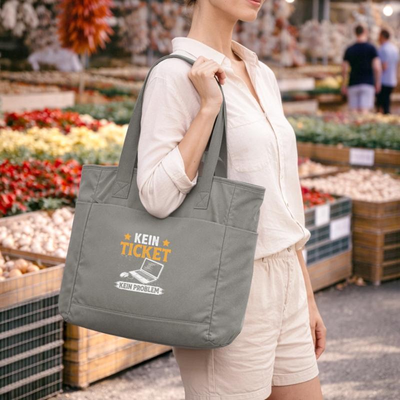 Nerd Computer NO TICKET NO PROBLEM FUNNY Water-Repellent Padded Bag