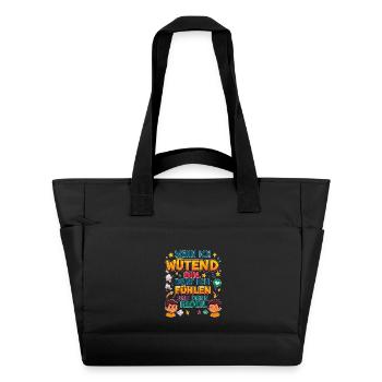 Quand je suis en colère : ressentez, puis parlez - Sac matelassé déperlant - noir - Devant