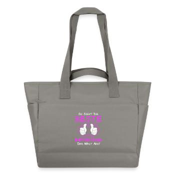 Réceptionniste qui dit - Sac matelassé déperlant - gris - Devant