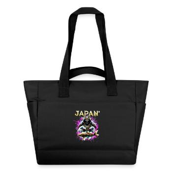 Cyber Samurai – Japan Warrior - Water-Repellent Padded Bag - black - Front