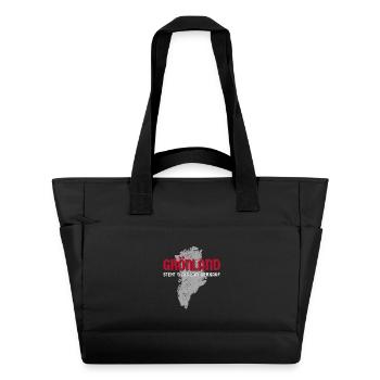 Groenland Non à vendre - Sac matelassé déperlant - noir - Devant