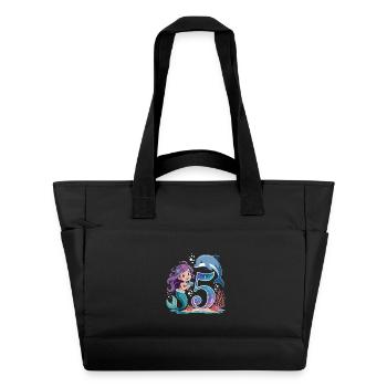 5e anniversaire de la Sirène 5 ans - Sac matelassé déperlant - noir - Devant