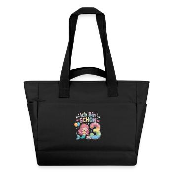 J’ai déjà 3 ans de sirène - Sac matelassé déperlant - noir - Devant