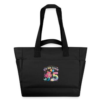 J’ai déjà 5 ans de sirène - Sac matelassé déperlant - noir - Devant