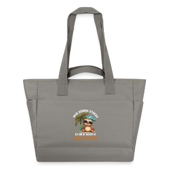 North Sea holiday NO STRESS AM ON HOLIDAY IN - Water-Repellent Padded Bag - grey - Front