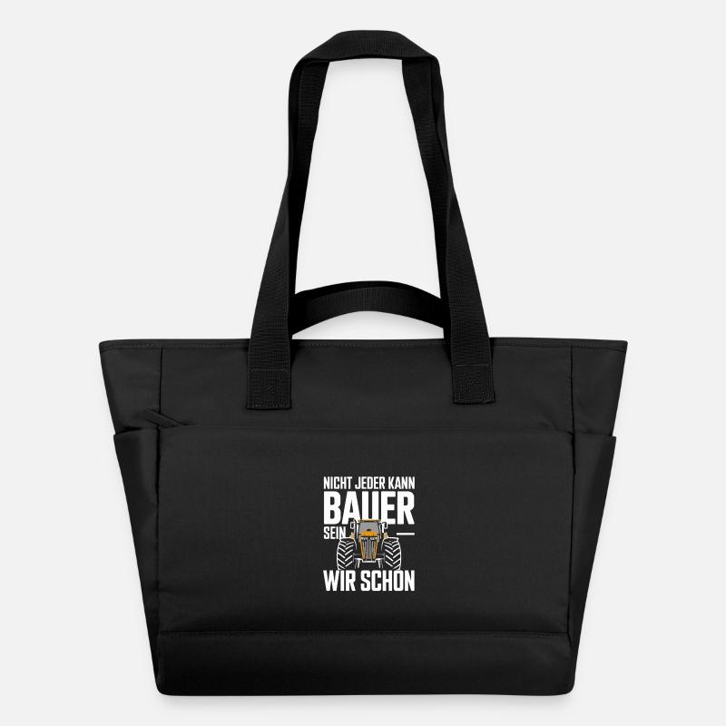 Nicht Jeder Kann Bauer Sein Wir Schon Traktor - Wasserabweisende Padded Bag - Schwarz
