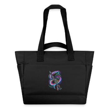 Bunte Klarinette - Wasserabweisende Padded Bag - Schwarz - Vorne