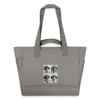 Broccoli - Wasserabweisende Padded Bag - Grau - Vorne