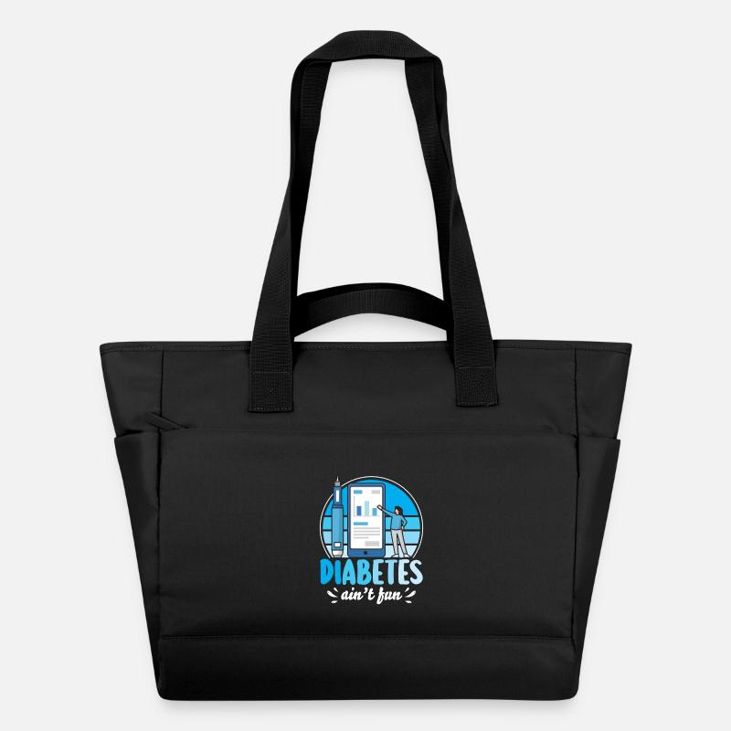 Diabète de type 1 - Sac matelassé déperlant - noir