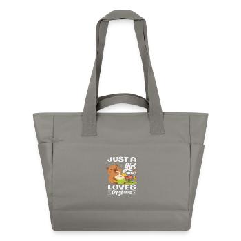 Just A Girl Who Loves Capybaras Cute Funny Animal - Water-Repellent Padded Bag - grey - Front